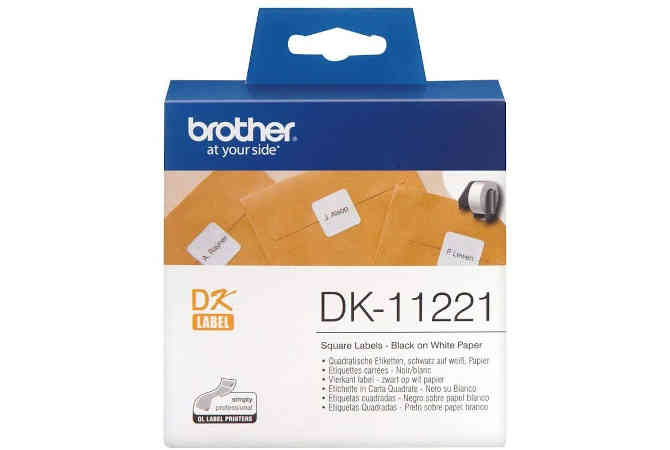 etiquetas cuadradas marca brother