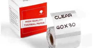 etiqueta transparente autoadhesiva, 40mm×30mm, compatible con la Etiquetadoras Phomemo M200 M110 M120 M220 M221