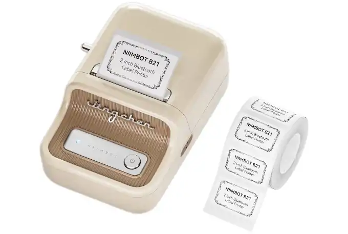 NIIMBOT B21 Etiquetadora, Mini etiquetadora térmica sin Tinta. Compatible con iOS y Android